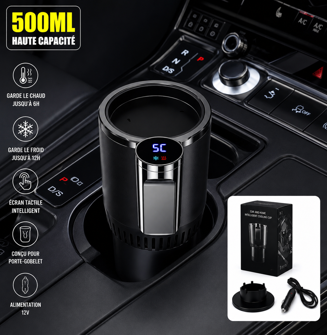 SmartCup™ Auto 2-en-1 | Chauffe & Refroidit vos boissons