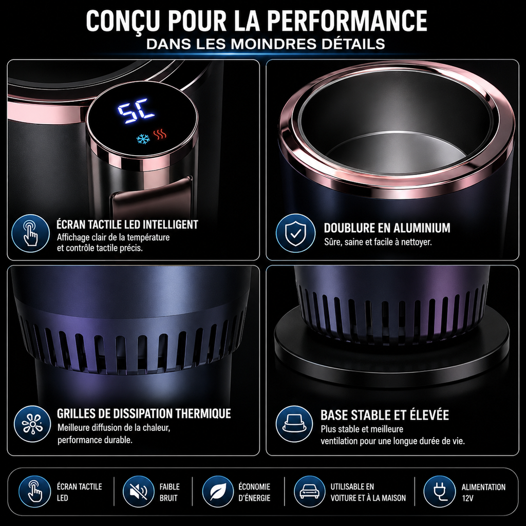 SmartCup™ Auto 2-en-1 | Chauffe & Refroidit vos boissons