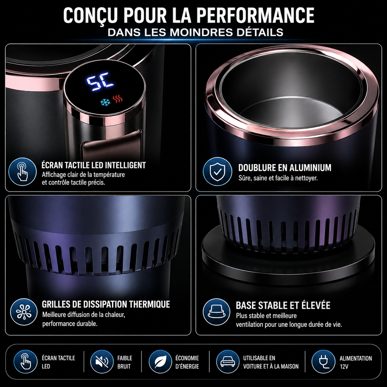 SmartCup™ Auto 2-en-1 | Chauffe & Refroidit vos boissons